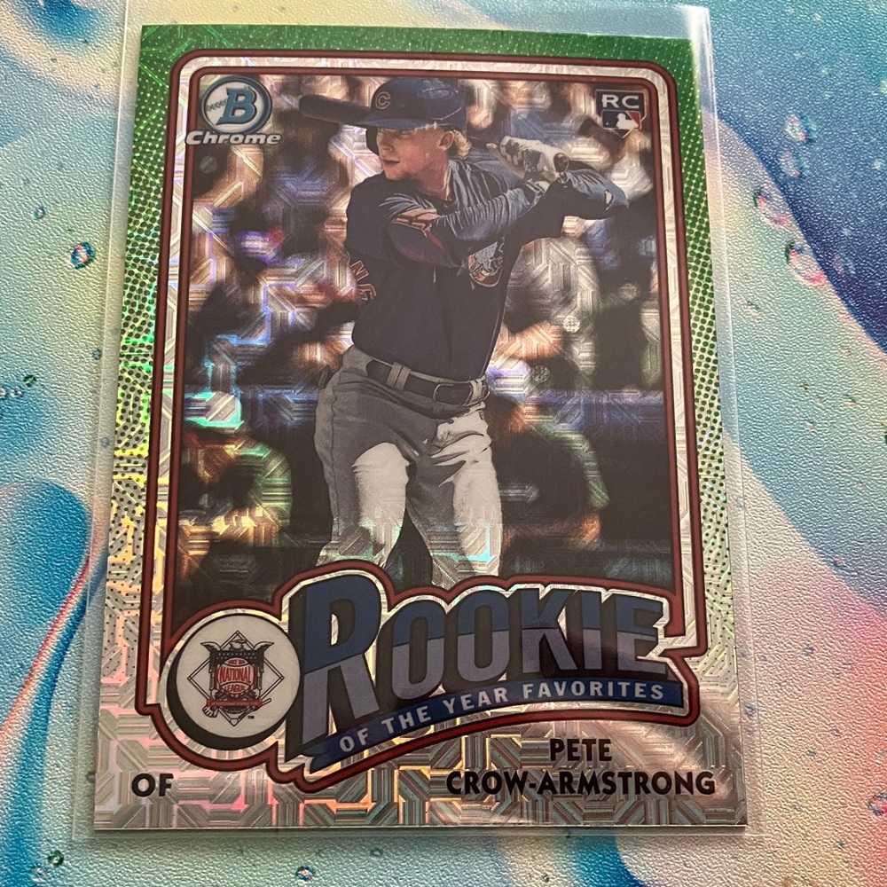 Pete Crow-Armstrong ROOKIE CARD Cubs MLB Bowman Chrome